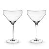 Raye Angled Crystal Martini Glasses Viski®
