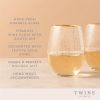 Starlight Stemless Wine Glass Set Twine®