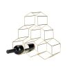 Belmont Geo 6-Bottle Counter Top Wine Rack in Gold Viski®
