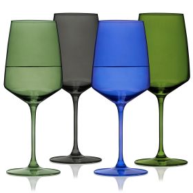 Reserve Nouveau Crystal Wine Glasses in Seaside Viski®