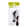 Duo Bottle Stopper And Pour Spout in Black by True
