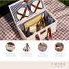 Tahoe Cream Picnic Basket for Four by Twine Living®