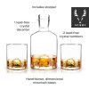 3-Piece Mountain Crystal Decanter and Tumbler Set Viski®