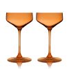 Reserve Nouveau Crystal Coupes in Amber Viski®