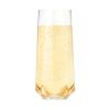 Seneca Crystal Faceted Stemless Flute Glasses Viski®