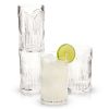 Deco Beau Crystal Highball Glasses Viski®