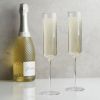 Laurel Crystal Champagne Flutes Viski®