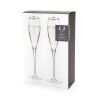 Crystal Gold-Rimmed Champagne Flutes Viski®