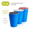 16 oz Blue Party Cups, 50 pack by True