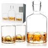 3-Piece Mountain Crystal Decanter and Tumbler Set Viski®