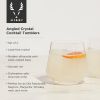 Raye Crystal Angled Cocktail Tumblers Viski®