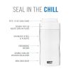 Stay-Chill Slim Can Cooler in Pearl White by HOST®