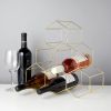 Belmont Geo 6-Bottle Counter Top Wine Rack in Gold Viski®