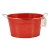 Big Red Galvanized Metal Tub by Twine®