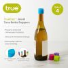TrueCap™ Set of 4 Jewel Tone Bottle Stoppers by True