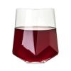 Seneca Crystal Faceted Wine Glasses Viski®