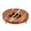 Acacia Footed Cheese Board & Knife Set by Twine Living®