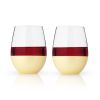 Belmont Dipped Wine Tumblers in Gold Viski®