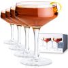 Raye Angled Crystal Coupe Glasses Viski®