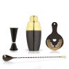 4-Piece Deco Barware Set in Two-Tone Viski®