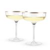 Copper Rim Crystal Coupe Set by Twine®