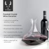 Seneca Crystal Faceted  Wine Decanter Viski®