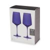 Reserve Nouveau Crystal Wine Glasses in Cobalt Viski®