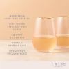 Rose Crystal Stemless Wine Glass Set by Twine®