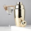 Belmont Heavyweight Cocktail Shaker in Gold Viski®