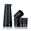 5-Piece Stoneware Sake Set in Black Viski®