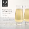 Raye Weighted Stemless Champagne Flutes Viski®
