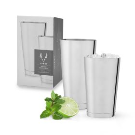 2-Piece Harrison Shaker Tin Set in Stainless Steel Viski®