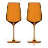 Reserve Nouveau Crystal Wine Glasses in Amber Viski®