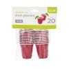 Set of 20 Red Shot Glasses by True