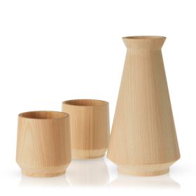 3-Piece Hinoki Cypress Sake Set Viski®