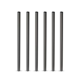 Warren Stainless Steel Lowball Straws in Gunmetal Viski®