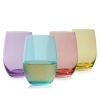 Color Stemless Wine Glass set of 4 by True