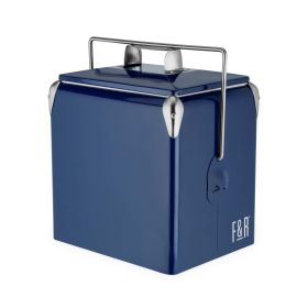 Vintage Metal Cooler by Foster & Rye™ (Color: Blue, Material: Metal, Plastic)