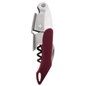 Sommelier™: Waiter’s Corkscrew (Color: Red, Material: Metal, Plastic)