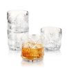 Deco Beau Crystal Lowball Tumblers Viski®